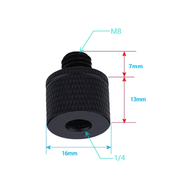 4-Piece A21 1/4 Female to M8 Male Screw Adapter Set