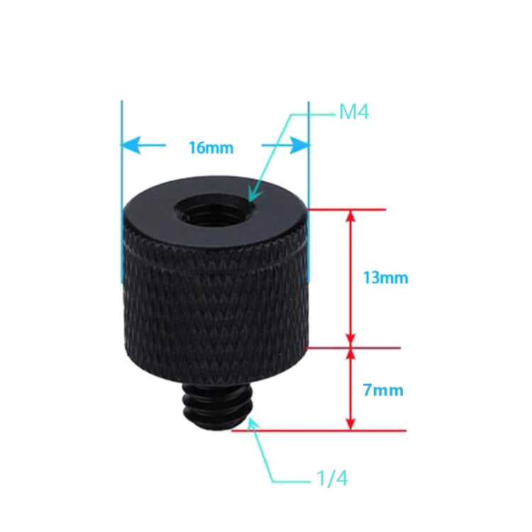 Photography Screw Adapters Set of 4 - M4 Female to 1/4 Male Screw Adapter