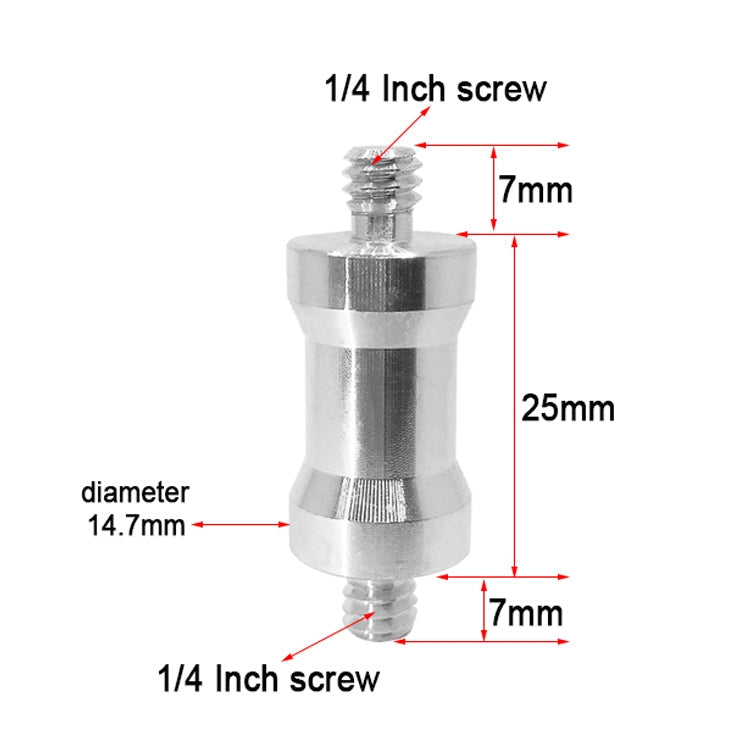 10-Piece 1/4 Male to 1/4 Male Screw Adapter Set