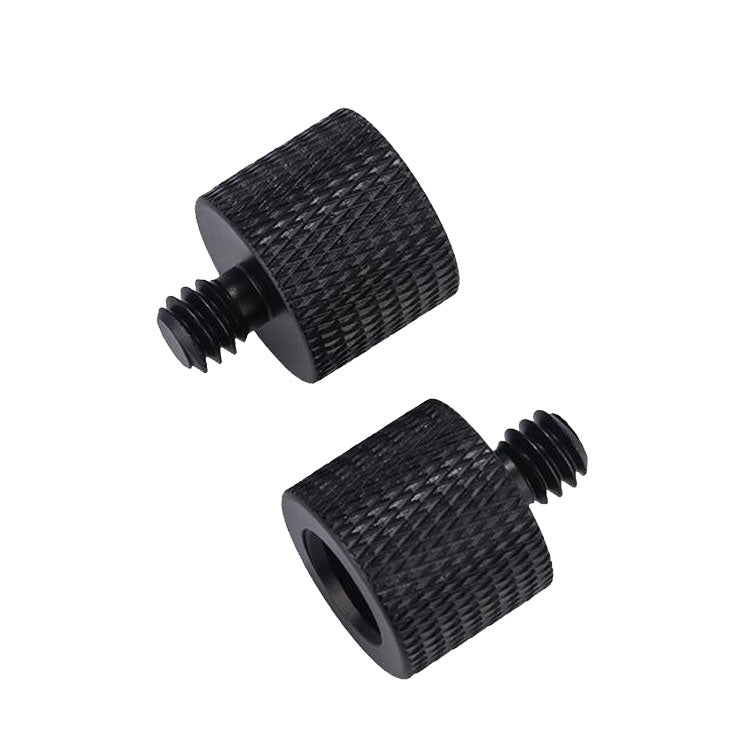 10 Pieces of 3/8 Female to 1/4 Male Screw Adapters (Black)
