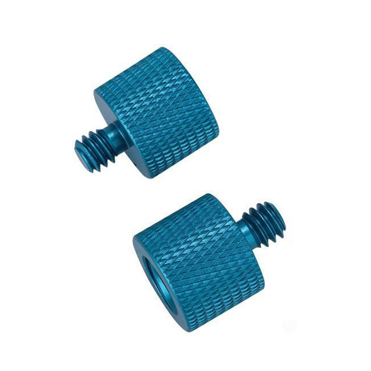 10-Piece Blue 3/8 Female to 1/4 Male Screw Adapters