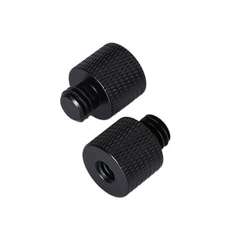 10-Piece Screw Adapter Set with 1/4 Female to 3/8 Male Screw (Black)