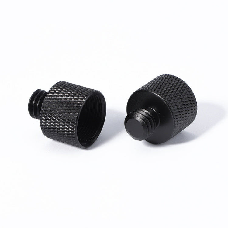 5/8 Female to 3/8 Male Adapter Screw Set (Black, 4 Pieces)
