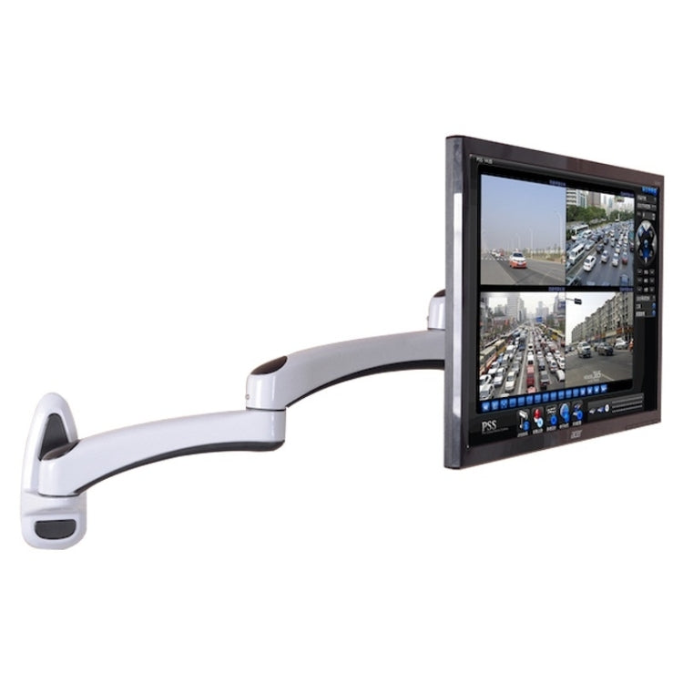 Gibbon Mounts FE112W Wall-Mounted Dual-Section Telescopic Monitor Stand (White)