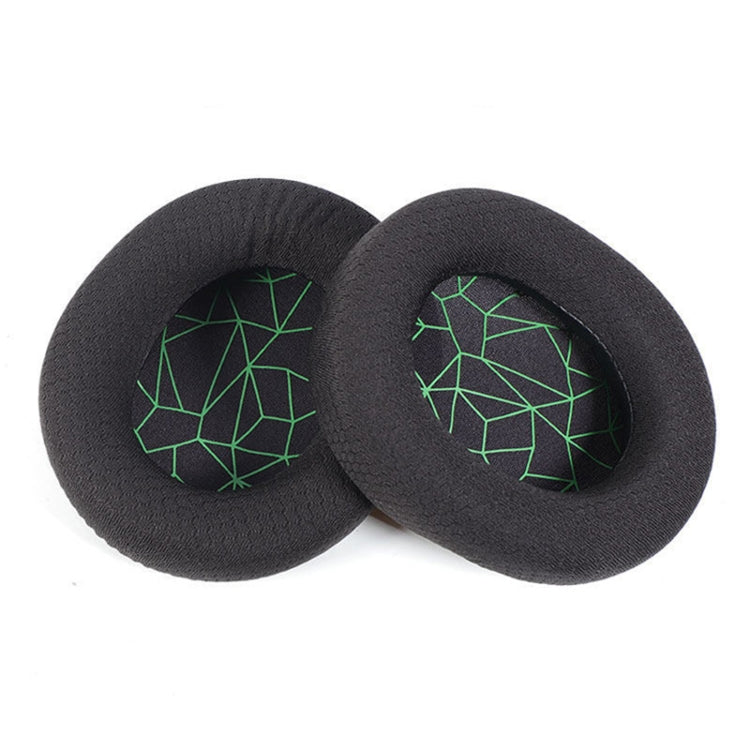 Comfortable Sponge Headset Pad for Steelseries Arctis Pro / Arctis 3 / 5 / 7 (Green Print Mesh)