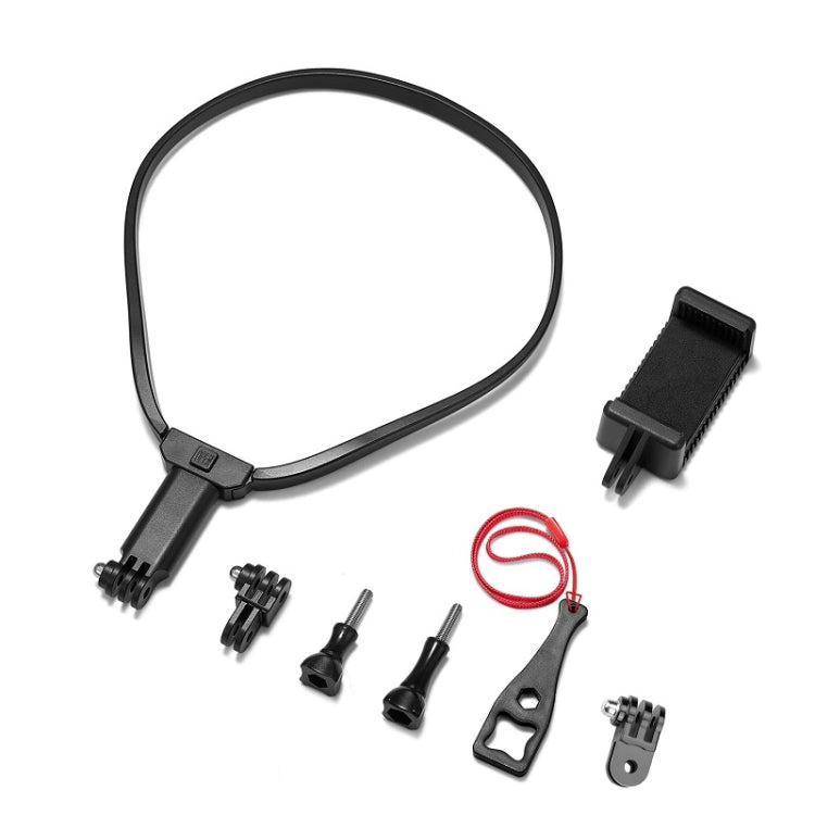 Hands-Free Neck-Hanging Action Camera Bracket (Black)