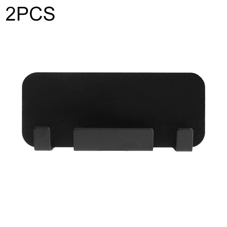 Punch-Free Wall-Mounted Mobile Phone Charging Holder (Black)
