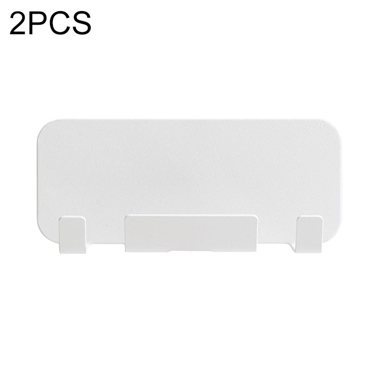 2-Piece Punch-Free Beige Wall-Mounted Mobile Phone Charging Holder