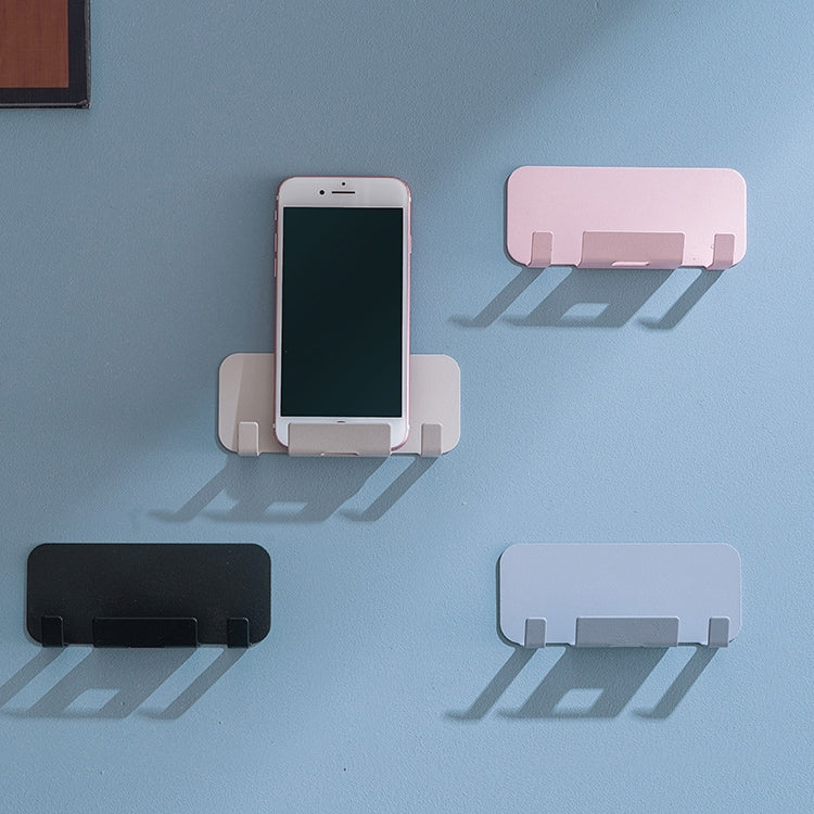 2-Piece Punch-Free Beige Wall-Mounted Mobile Phone Charging Holder