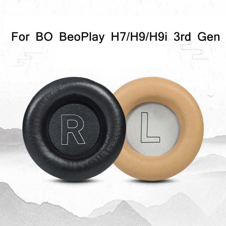 Upgrade Your BO BeoPlay H7 / H9 / H9i 3rd Headphones with Genuine Leather Earmuffs (Apricot)