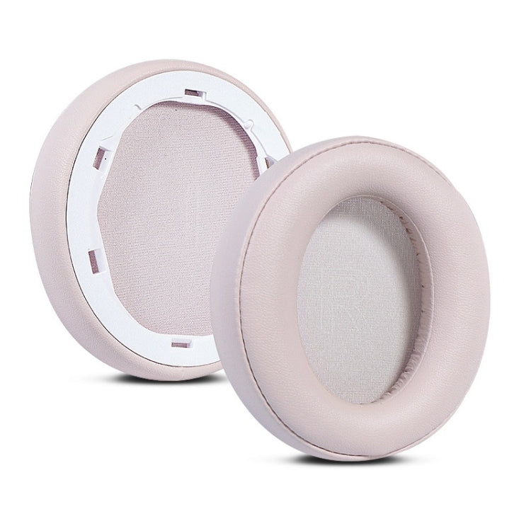 Protein Leather Sponge Earphone Covers for Anker Soundcore Life Q35 (Dark Pink)