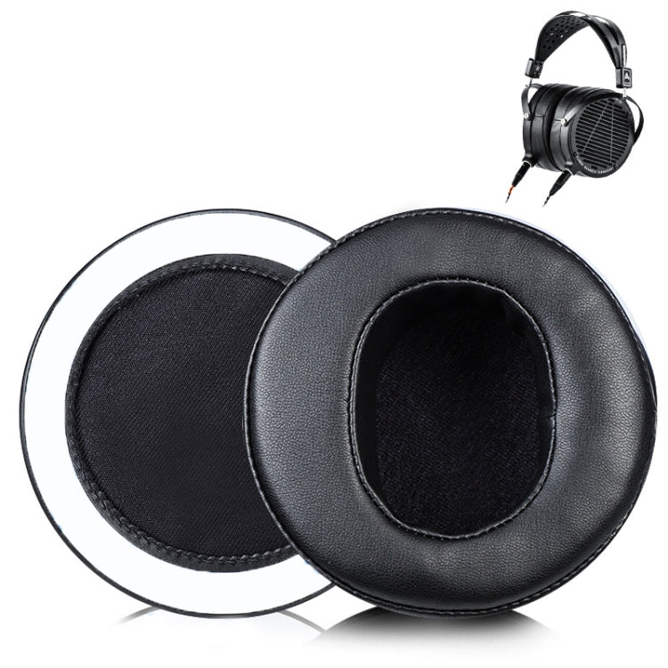 Black Protein Skin Sponge Earphone Covers for Audeze LCD2/LCD3/LCD4K/LCDXC/MX4