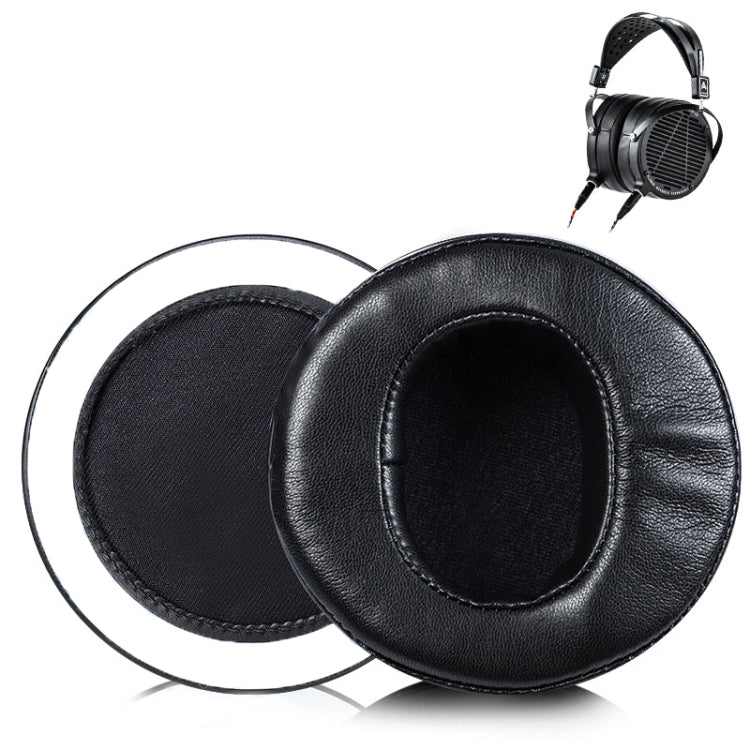 Black Lambskin Earphone Covers for Audeze LCD2/LCD3/LCD4K/LCDXC/MX4 - Sponge Material