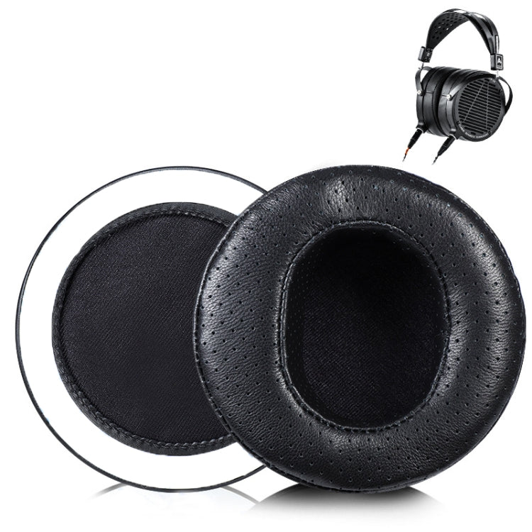 Sponge Earphone Covers for Audeze Models - Black Cowhide