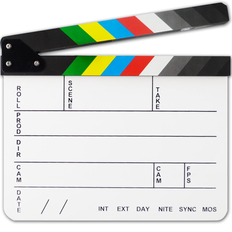 Colorful Acrylic Clapperboard for Professional Filmmaking