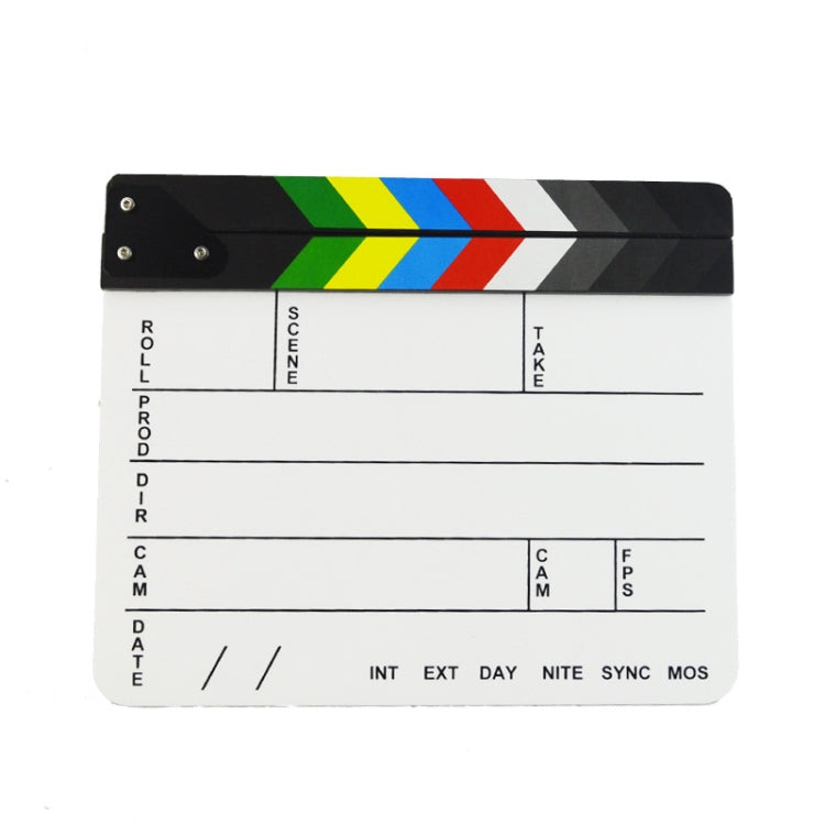 Colorful Acrylic Clapperboard for Professional Filmmaking