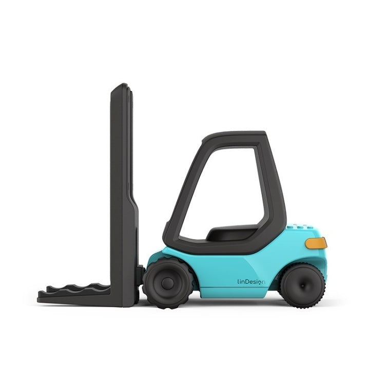 LinDesign CC01 Forklift-Inspired Desktop Wireless Charger with Mobile Phone Holder