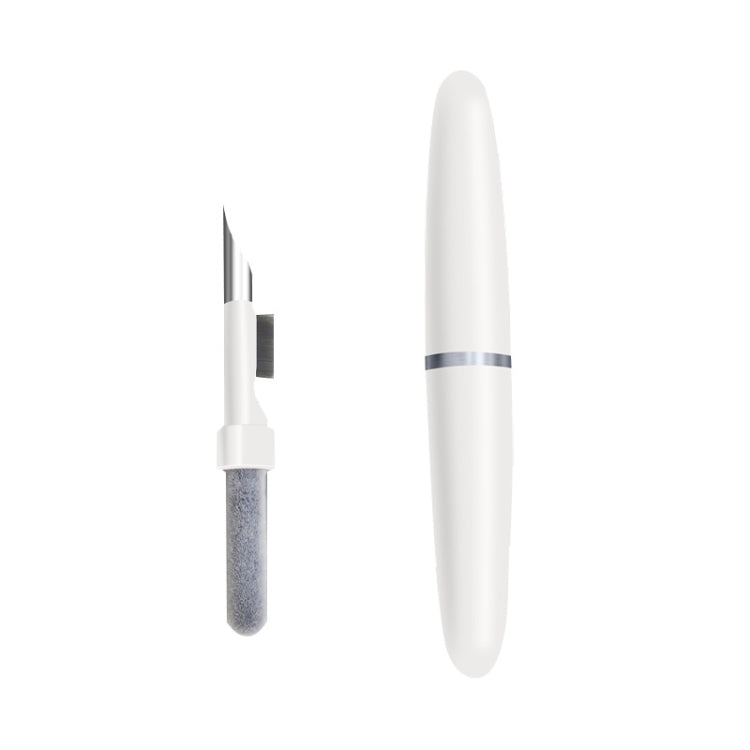 3 in 1 Bluetooth Earphone Mobile Phone Computer Cleaning Pen (White)