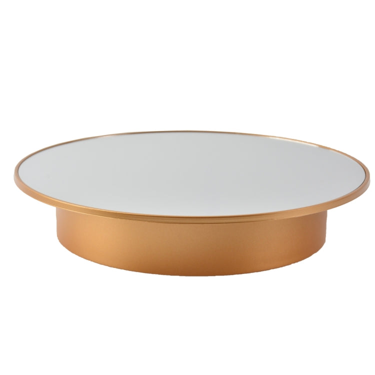20cm Mirror Rotating Display Stand for Video Shooting and Product Showcase (Gold)