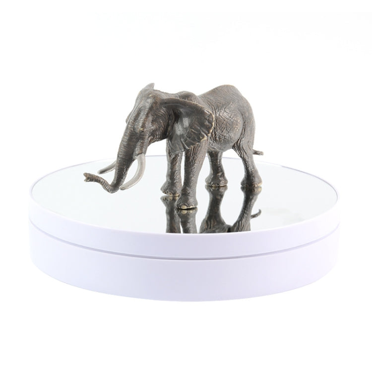 Adjustable Speed Electric Rotating Display Stand with 25cm Diameter (White Mirror)