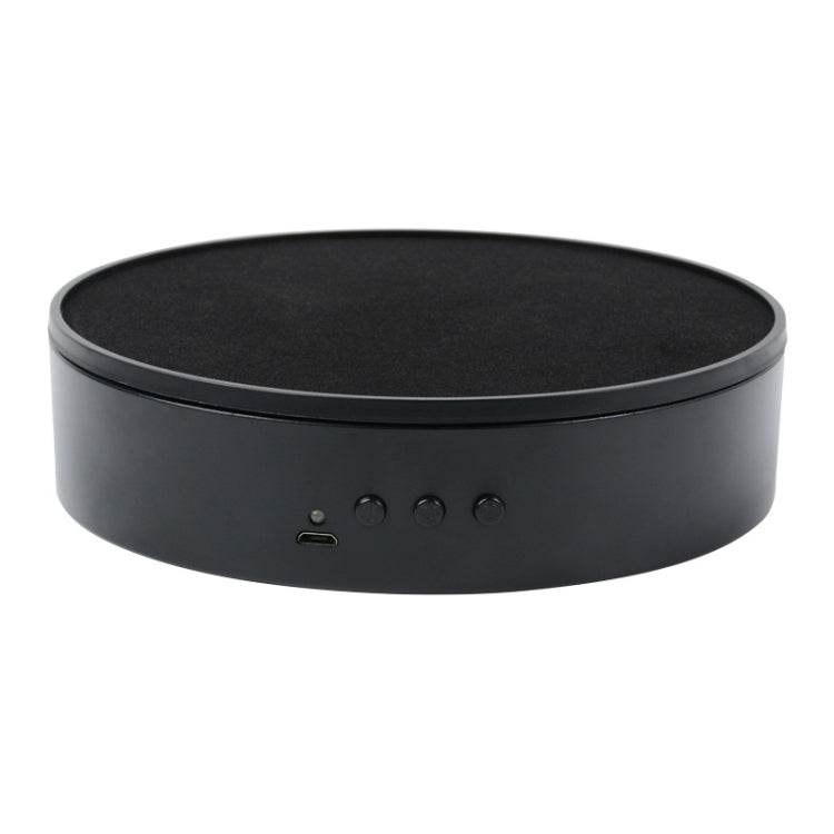 15cm Adjustable Speed Rotating Display Stand with Black Velvet Turntable