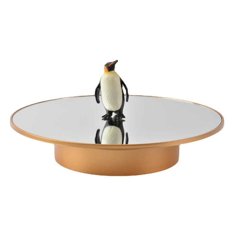 USB Powered 25cm Rotating Display Stand - Golden Mirror