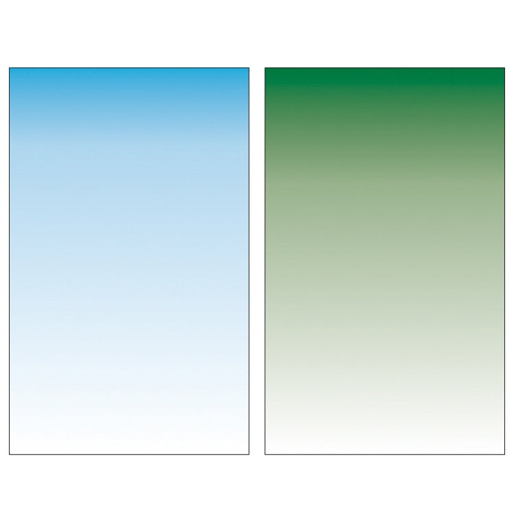 Gradient Morandi Double-sided Film Photo Props Background Paper - Blue/Green (54 x 83cm)