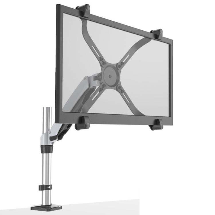 Gibbon Mounts DS111C-N Desktop LCD Monitor Stand for Non-hole 15-27 Inch Monitor (White)