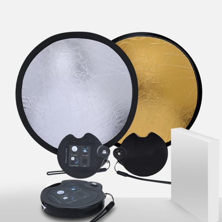 Double-sided 30cm Beauty Photo Live Broadcast Fill Light Board with Storage Box (Gold + Silver)