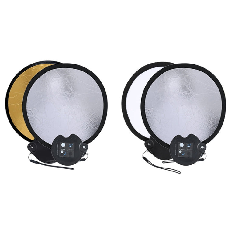 30cm Double-sided Beauty Photo Live Broadcast Fill Light Board with Storage Box (Silver White)