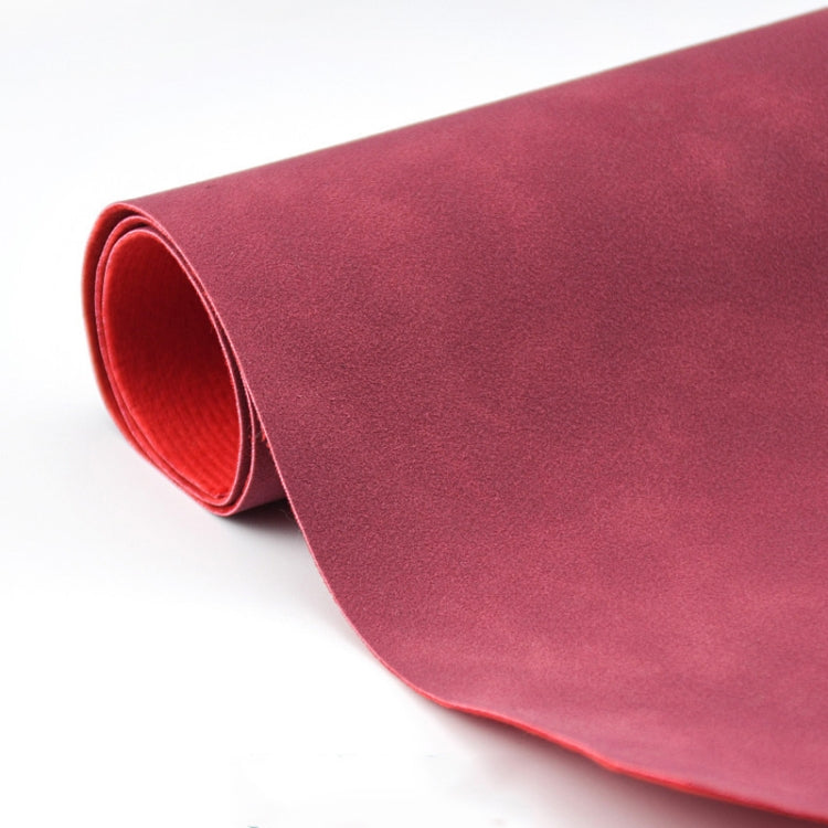 Waterproof Vintage Matte Leather Photography Background Cloth 2 PCS (Wine Red)