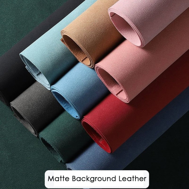 Waterproof Non-Reflective Matte Leather Photo Background Cloth - Set of 2 (Yellow Brown, 50 x 68cm)