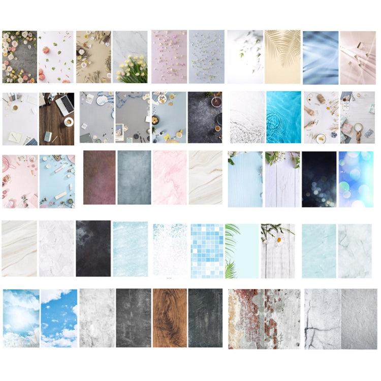 Flower Rhyme 2 3D Stereoscopic Double-sided Photography Background Board - 2 PCS