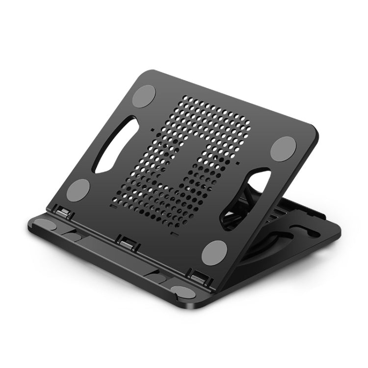 Adjustable Foldable Laptop Desktop Cooling Stand (Black)