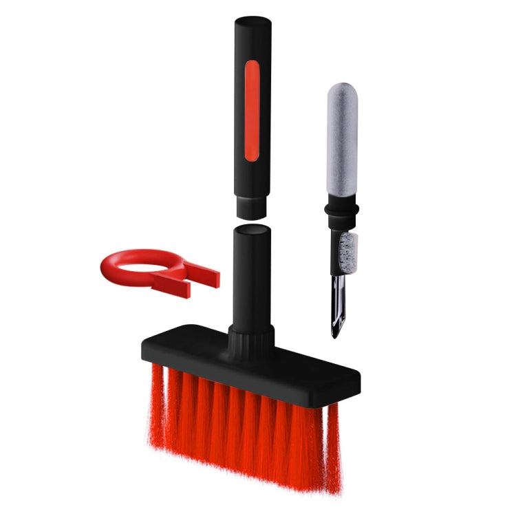5 in 1 Earbud and Keyboard Cleaning Set (Red Black)