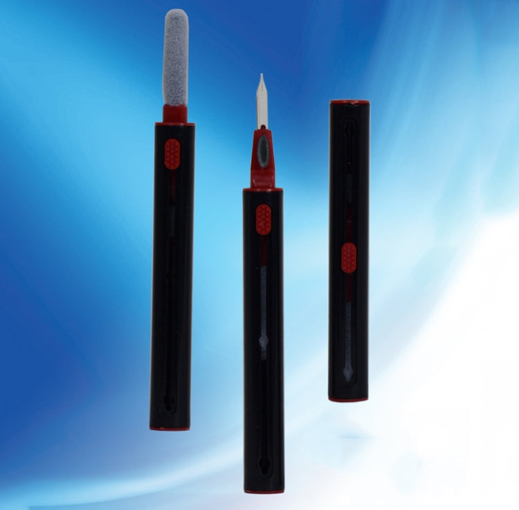 Telescopic Headset and Keyboard Dust Cleaning Pen - Set of 5 (Black)