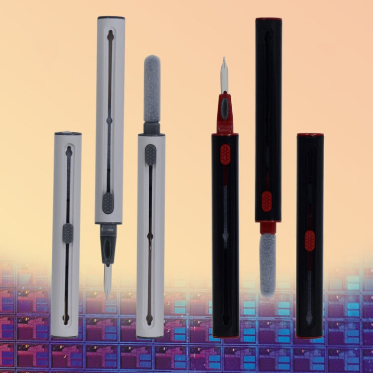 Portable Telescopic Headset and Keyboard Cleaning Pen (5 PCS, White)