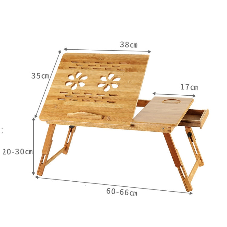 Bauhinia Pattern Folding Desk for Large Laptops Without Fan