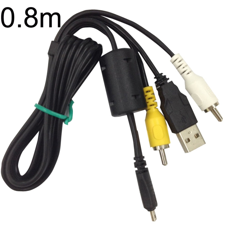 8Pin SLR Camera USB Data Cable for Nikon UC-E6 - 20 PCS, 0.8m Length with AV