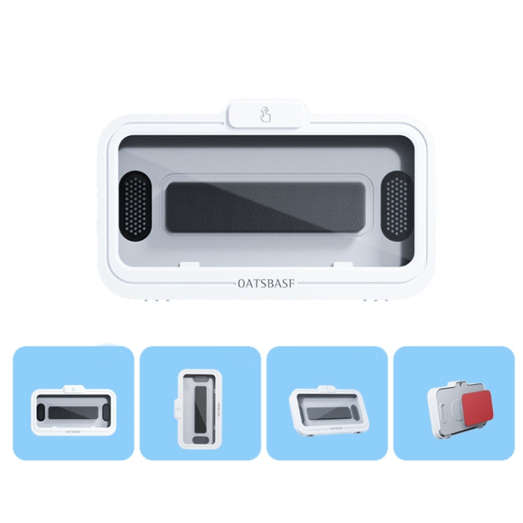 Shower Phone Box Wall Mount Phone Holder (White)