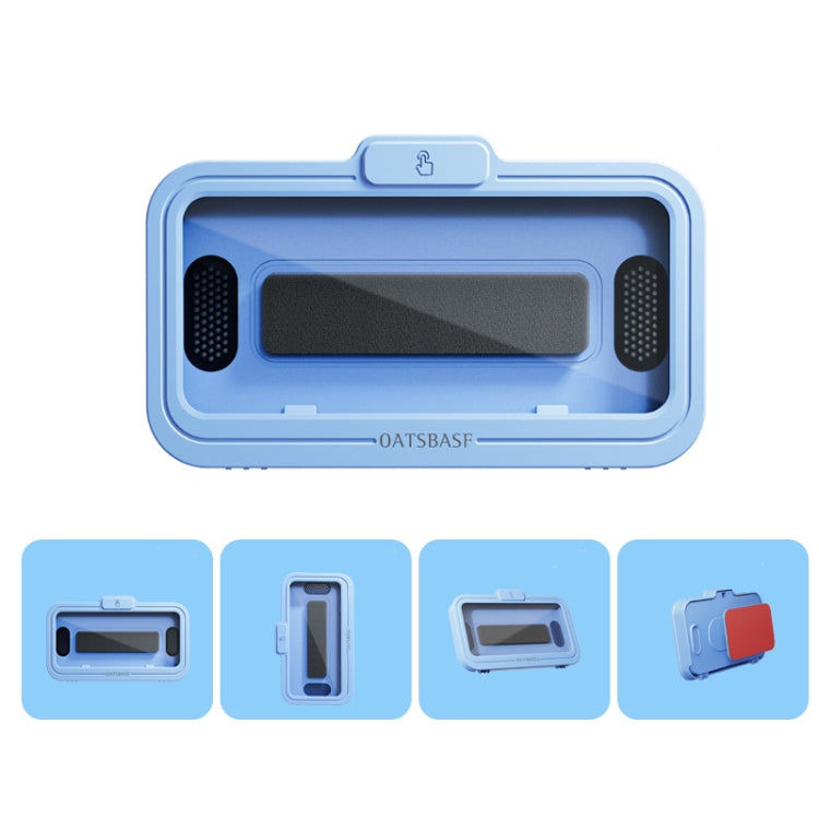 Oatsbasf  Bathroom Waterproof Phone Case Holder with Wall Mount (Blue)