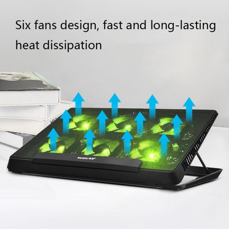 NUOXI H8 Metal Mesh Laptop Cooling Base (Black)