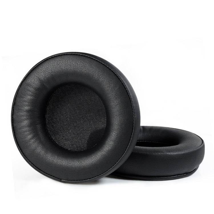 2 Pieces of Black Thickened Protein Skin Earmuffs for Audio-Technica AD1000X, AD2000X, AD900X, AD700X