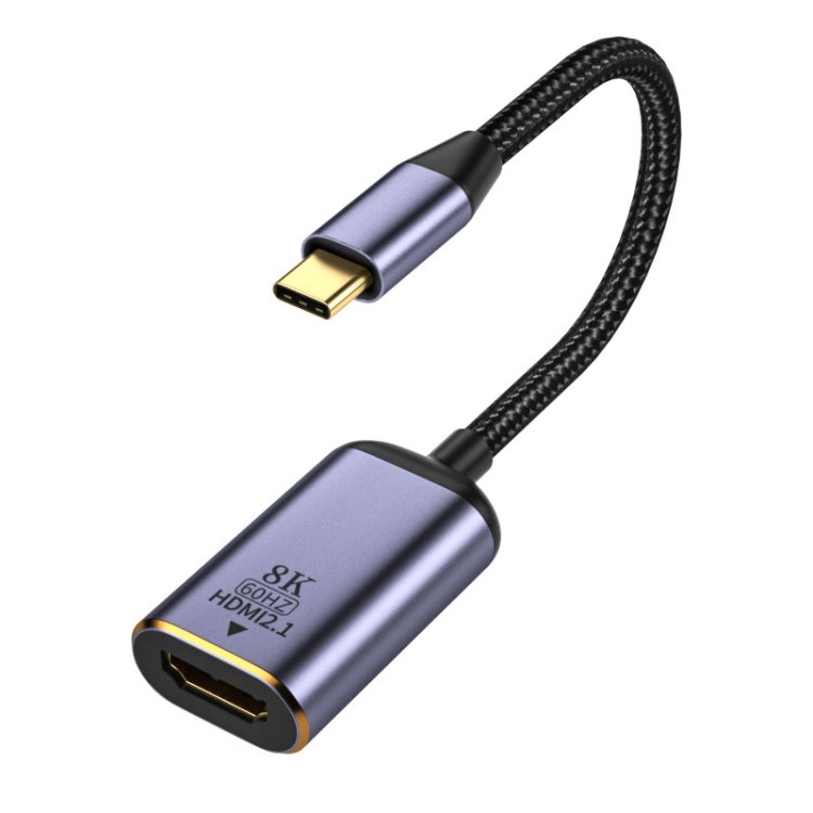 8K Type-C Male to HDMI Female Converter Cable with Five Video Interfaces