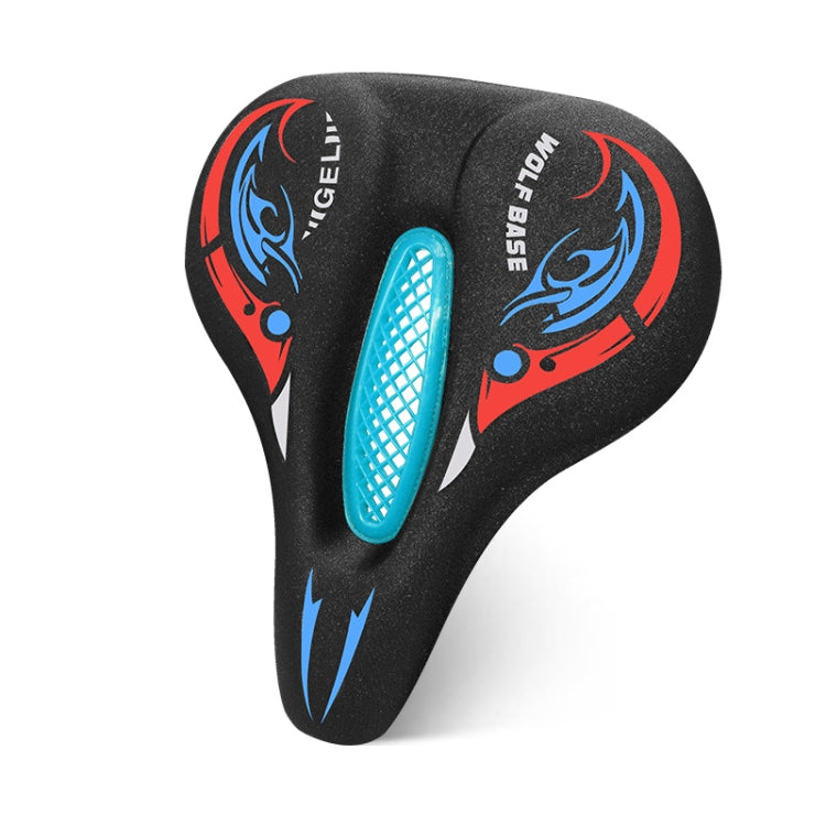 Comfortable Silicone Bicycle Seat Cover with Shock-absorbing Technology (Blue)