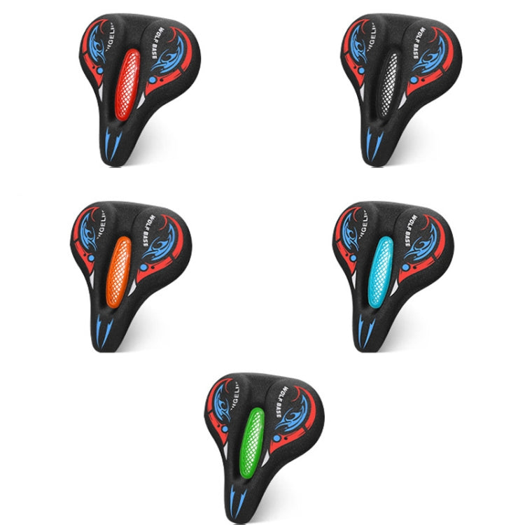 Comfortable Silicone Bicycle Seat Cover with Shock-absorbing Technology (Blue)