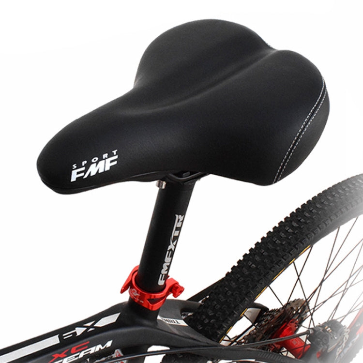 FMFXTR Mountain Bike Soft Wide Spring Seat Cushion - Black
