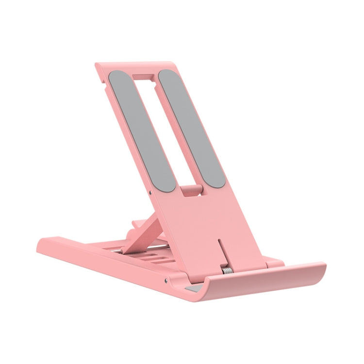 Adjustable Foldable Desktop and Mobile Phone Stand (Pink)