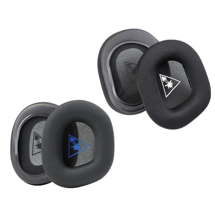Foam Covers for Turtle Beach Stealth 600 Gen 2 Headphones - Black With Blue Pattern