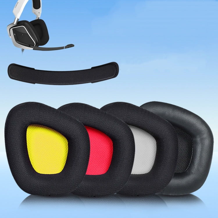 Replacement Earpads for Corsair Void Pro Elite - Yellow Bottom Grid (2 PCS)